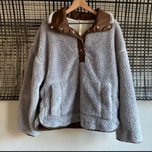 Free People oh so cozy pullover Sherpa